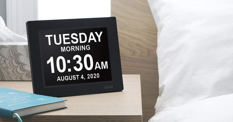 American Lifetime ?New 2023? Dementia Clock Large Digital Clock for Seniors  Digital Clock Large Display with Custom Alarms  Clock with Day & Date for Elderly  Large Number Digital Clock Black - Image 5